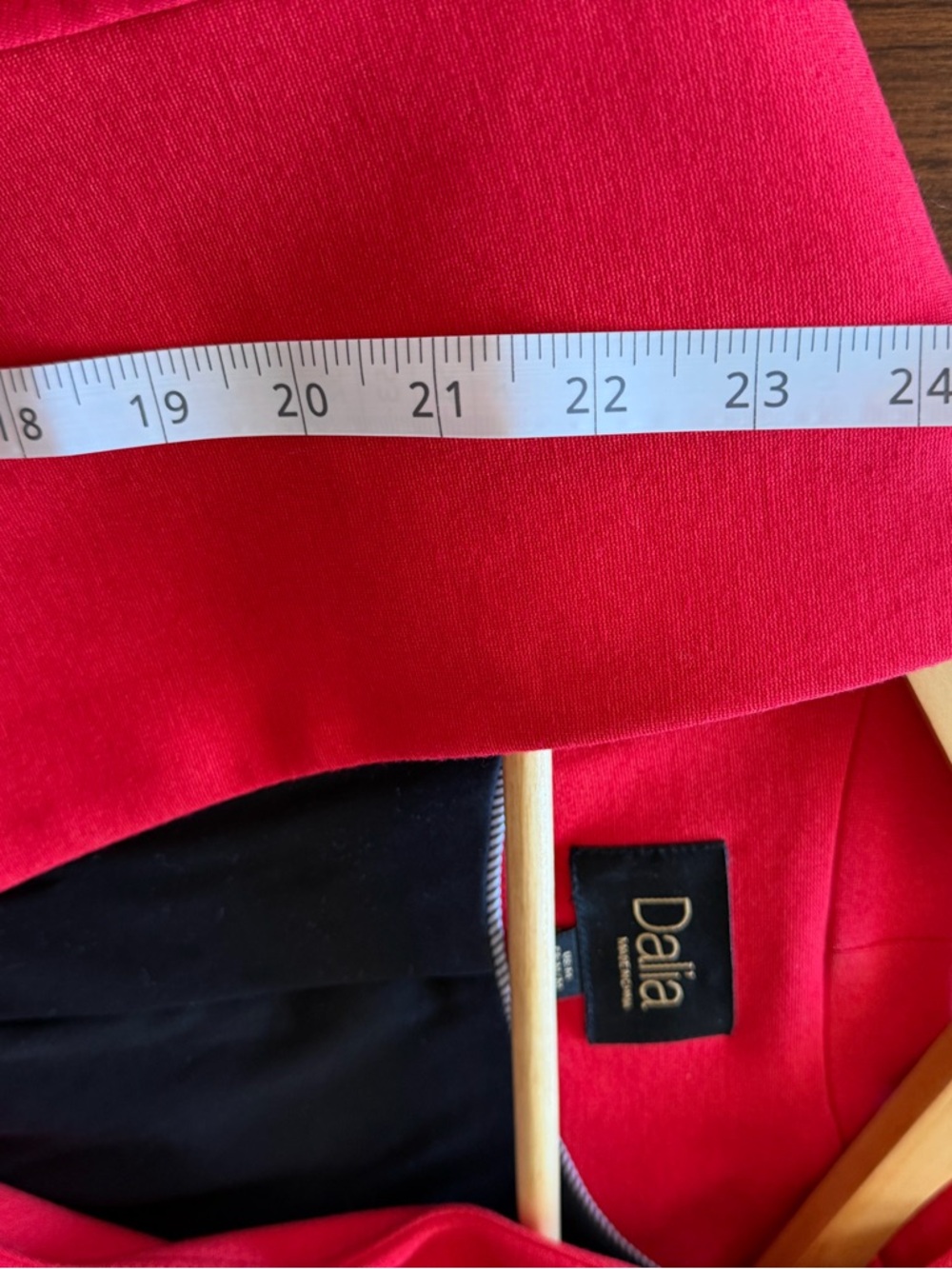Single Button Blazer Jacket Medium Dalia Red - Picture 6 of 7